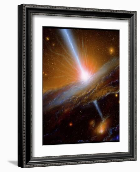 Active Galaxy M87-Julian Baum-Framed Photographic Print