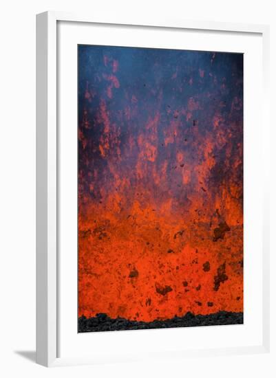 Active Lava Eruption on the Tolbachik Volcano, Kamchatka, Russia, Eurasia-Michael-Framed Photographic Print