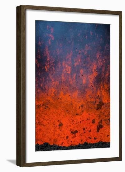 Active Lava Eruption on the Tolbachik Volcano, Kamchatka, Russia, Eurasia-Michael-Framed Photographic Print