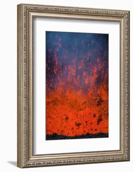 Active Lava Eruption on the Tolbachik Volcano, Kamchatka, Russia, Eurasia-Michael-Framed Photographic Print