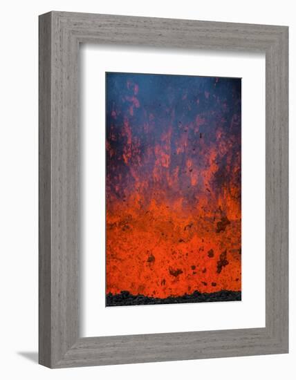 Active Lava Eruption on the Tolbachik Volcano, Kamchatka, Russia, Eurasia-Michael-Framed Photographic Print