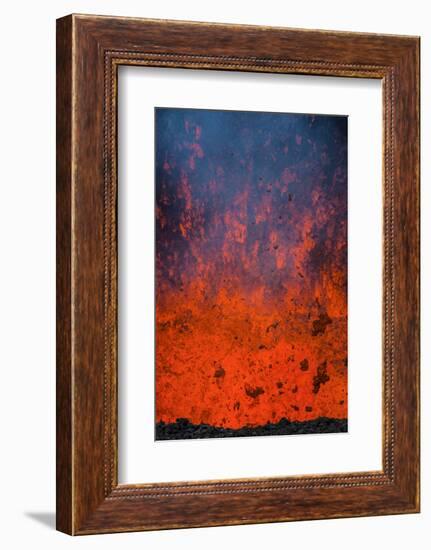 Active Lava Eruption on the Tolbachik Volcano, Kamchatka, Russia, Eurasia-Michael-Framed Photographic Print