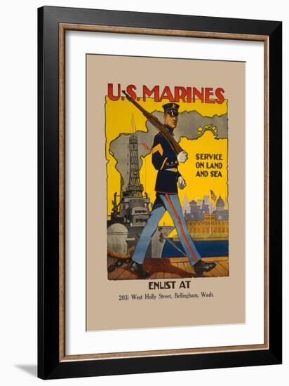 Active Service on Land and Sea-Sidney Riesenberg-Framed Art Print