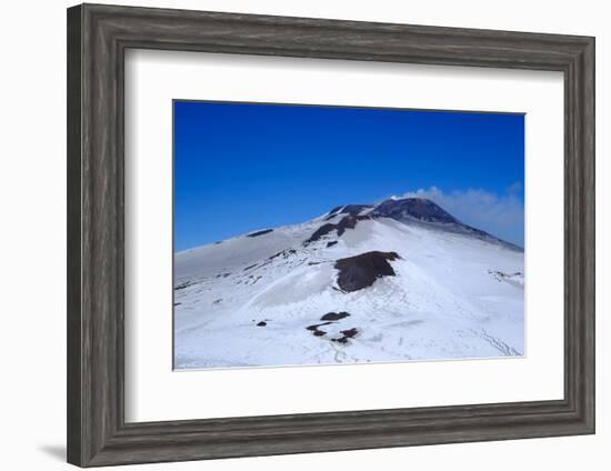 Active summit craters, Mount Etna, UNESCO World Heritage Site, Catania, Sicily, Italy, Europe-Carlo Morucchio-Framed Photographic Print