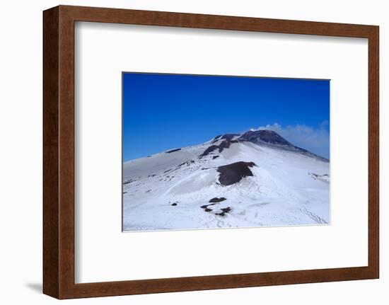 Active summit craters, Mount Etna, UNESCO World Heritage Site, Catania, Sicily, Italy, Europe-Carlo Morucchio-Framed Photographic Print