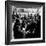 Activist Folk Musician Woody Guthrie Playing for a Crowd of Young New Yorkers in a Park-null-Framed Premium Photographic Print