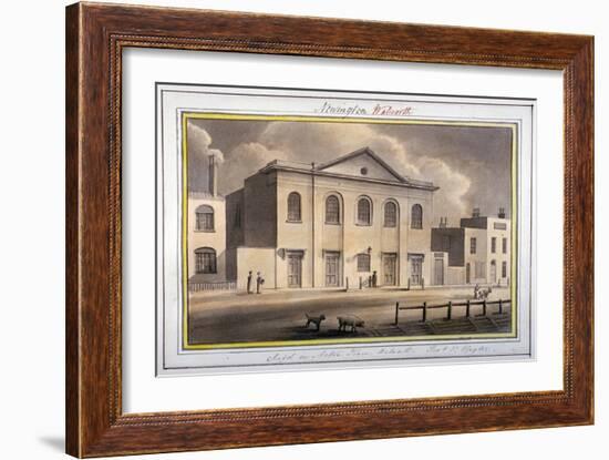 Acton Place Chapel, Southwark, London, 1825-G Yates-Framed Giclee Print