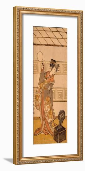 Actor Arashi Sangoro II in Female Part-Katsukawa Shunsho-Framed Giclee Print