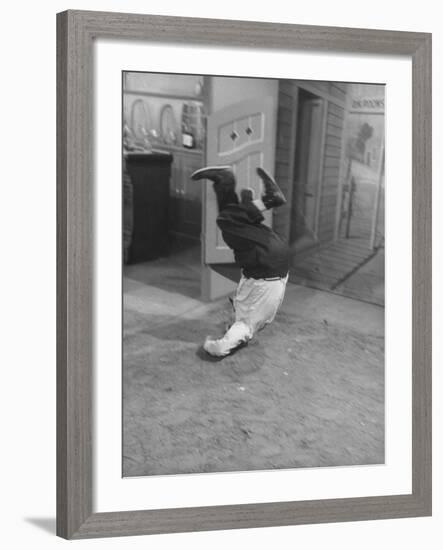 Actor Buster Keaton in a Scene from a TV Program-Loomis Dean-Framed Premium Photographic Print