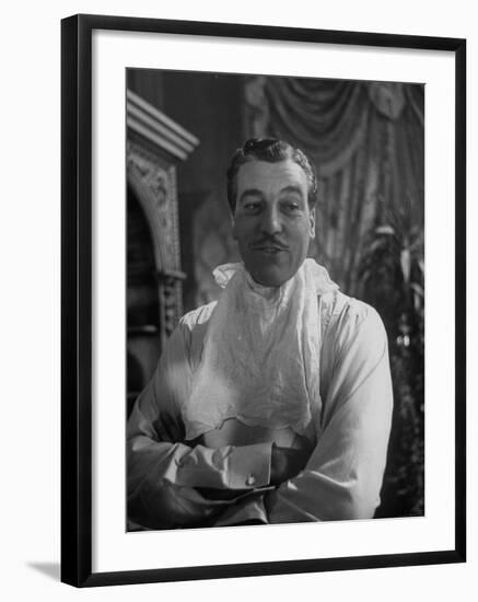 Actor Cesar Romero in Scene from the Movie "Love That Brute"-Alfred Eisenstaedt-Framed Premium Photographic Print