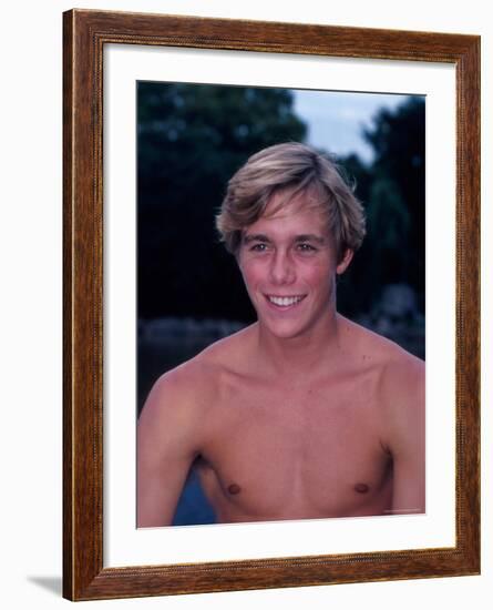 Actor Christopher Atkins-David Mcgough-Framed Premium Photographic Print