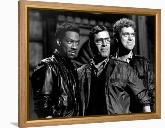 Actor/Comedians Eddie Murphy, Jerry Lewis and Joe Piscopo Appearing on "Saturday Night Live"-David Mcgough-Framed Premier Image Canvas