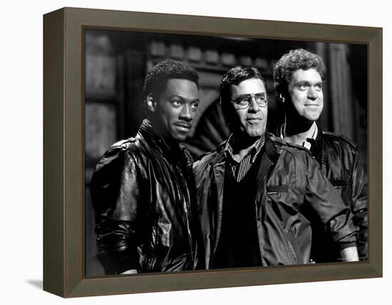 Actor/Comedians Eddie Murphy, Jerry Lewis and Joe Piscopo Appearing on "Saturday Night Live"-David Mcgough-Framed Premier Image Canvas