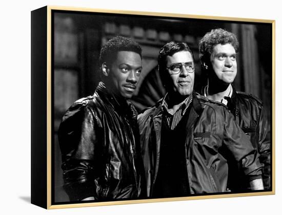 Actor/Comedians Eddie Murphy, Jerry Lewis and Joe Piscopo Appearing on "Saturday Night Live"-David Mcgough-Framed Premier Image Canvas
