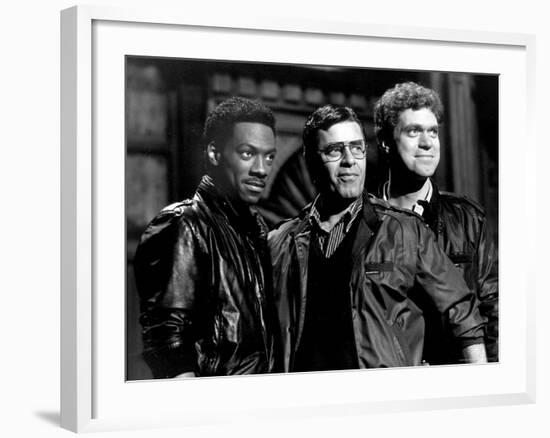 Actor/Comedians Eddie Murphy, Jerry Lewis and Joe Piscopo Appearing on "Saturday Night Live"-David Mcgough-Framed Premium Photographic Print