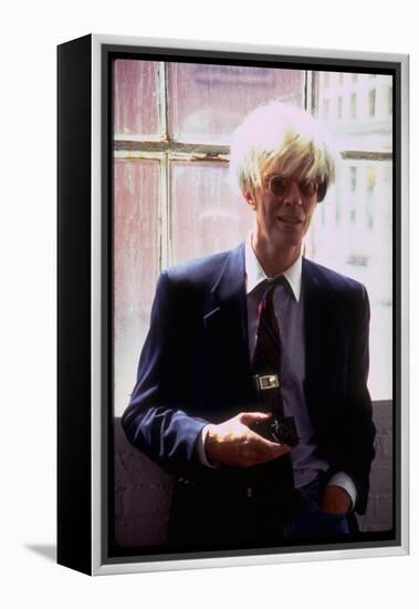 Actor David Bowie, as Artist Andy Warhol, in a Publicity Still for the Film "Basquait"-Marion Curtis-Framed Premier Image Canvas