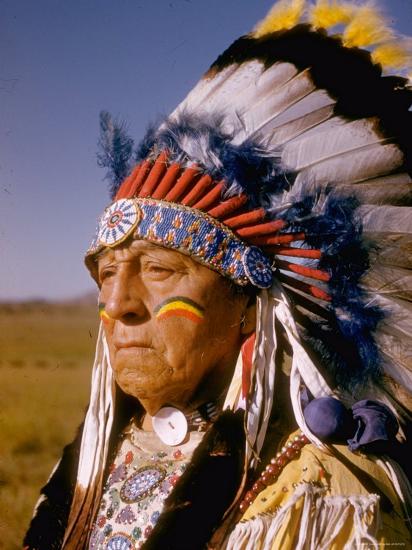 Actor Dressed as American Indian Chief For Role in Motion Picture "Around the World in 80 Days"