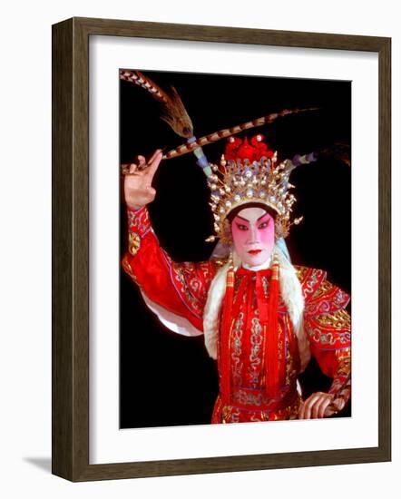 Actor from Yiu Ming, Cantonese Opera Group, Hong Kong, China-Russell Gordon-Framed Photographic Print