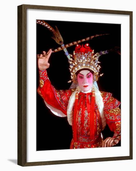 Actor from Yiu Ming, Cantonese Opera Group, Hong Kong, China-Russell Gordon-Framed Photographic Print