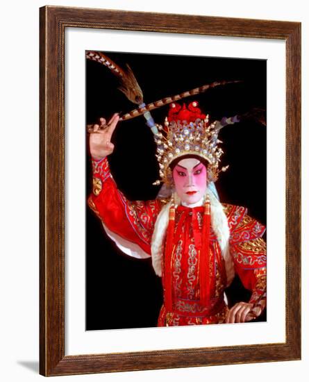 Actor from Yiu Ming, Cantonese Opera Group, Hong Kong, China-Russell Gordon-Framed Photographic Print