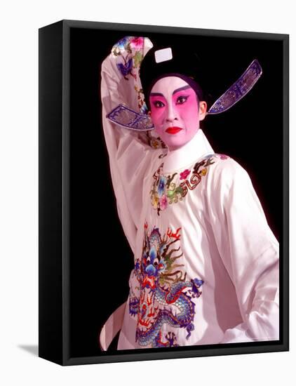 Actor from Yiu Ming, Cantonese Opera Group, Hong Kong, China-Russell Gordon-Framed Premier Image Canvas