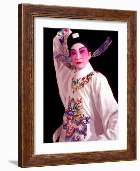 Actor from Yiu Ming, Cantonese Opera Group, Hong Kong, China-Russell Gordon-Framed Photographic Print