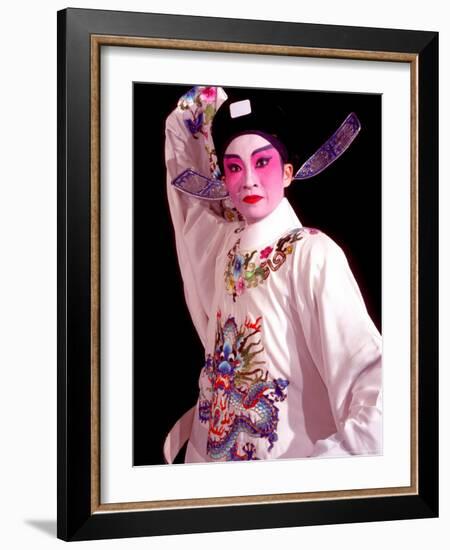 Actor from Yiu Ming, Cantonese Opera Group, Hong Kong, China-Russell Gordon-Framed Photographic Print