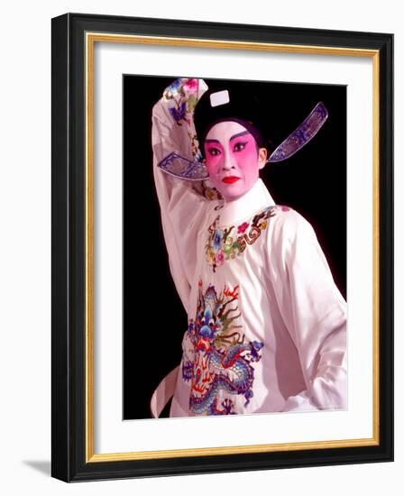 Actor from Yiu Ming, Cantonese Opera Group, Hong Kong, China-Russell Gordon-Framed Photographic Print