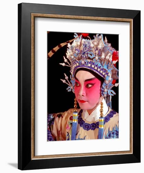 Actor from Yiu Ming, Cantonese Opera Group, Hong Kong, China-Russell Gordon-Framed Photographic Print