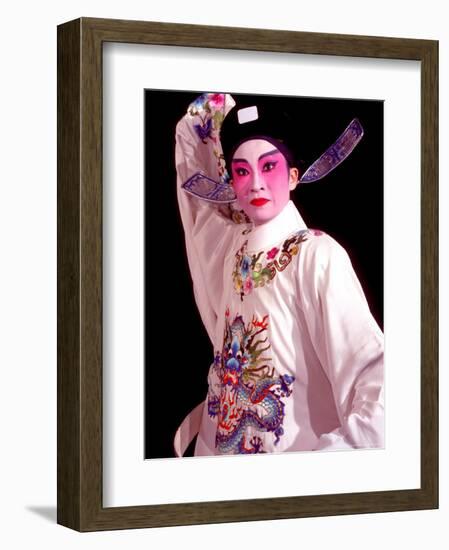 Actor from Yiu Ming, Cantonese Opera Group, Hong Kong, China-Russell Gordon-Framed Photographic Print