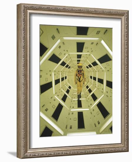 Actor Gary Lockwood in Space Suit in Scene from Motion Picture "2001: A Space Odyssey"-Dmitri Kessel-Framed Premium Photographic Print