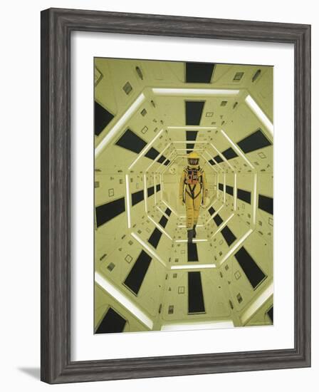 Actor Gary Lockwood in Space Suit in Scene from Motion Picture "2001: A Space Odyssey"-Dmitri Kessel-Framed Premium Photographic Print