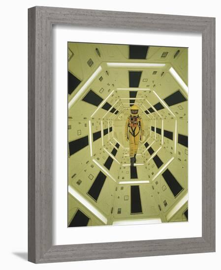 Actor Gary Lockwood in Space Suit in Scene from Motion Picture "2001: A Space Odyssey"-Dmitri Kessel-Framed Premium Photographic Print