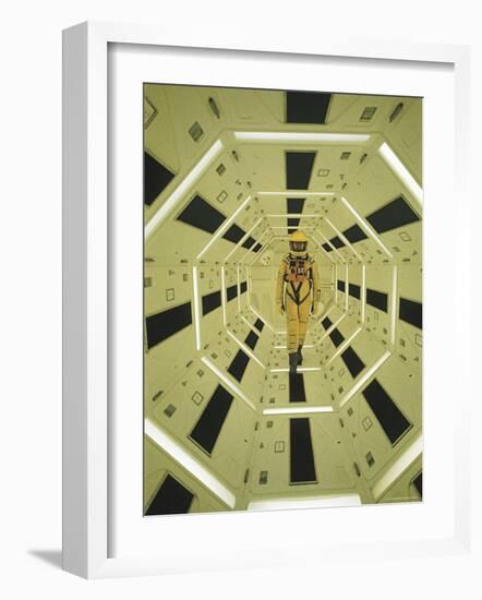 Actor Gary Lockwood in Space Suit in Scene from Motion Picture "2001: A Space Odyssey"-Dmitri Kessel-Framed Premium Photographic Print