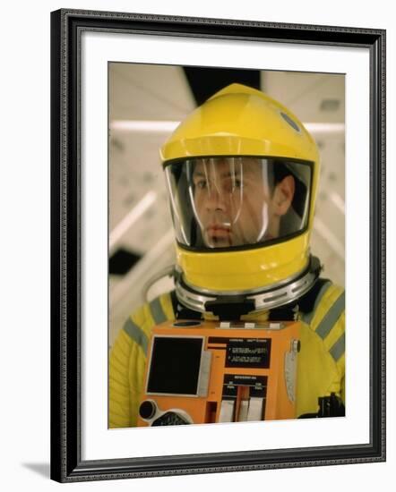 Actor Gary Lockwood in Space Suit in Scene from Motion Picture "2001: A Space Odyssey"-Dmitri Kessel-Framed Premium Photographic Print