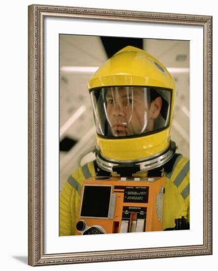 Actor Gary Lockwood in Space Suit in Scene from Motion Picture "2001: A Space Odyssey"-Dmitri Kessel-Framed Premium Photographic Print