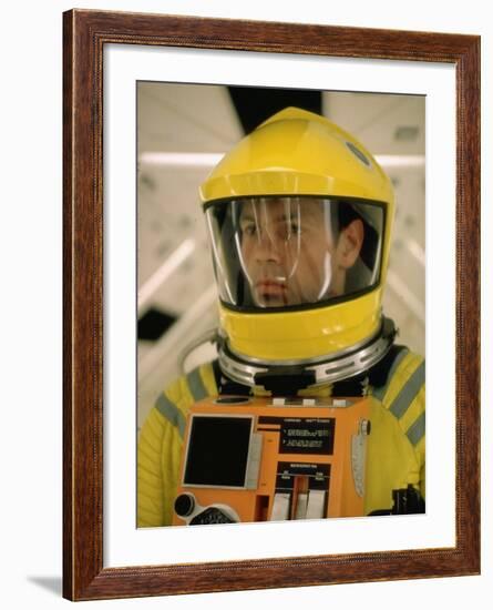 Actor Gary Lockwood in Space Suit in Scene from Motion Picture "2001: A Space Odyssey"-Dmitri Kessel-Framed Premium Photographic Print