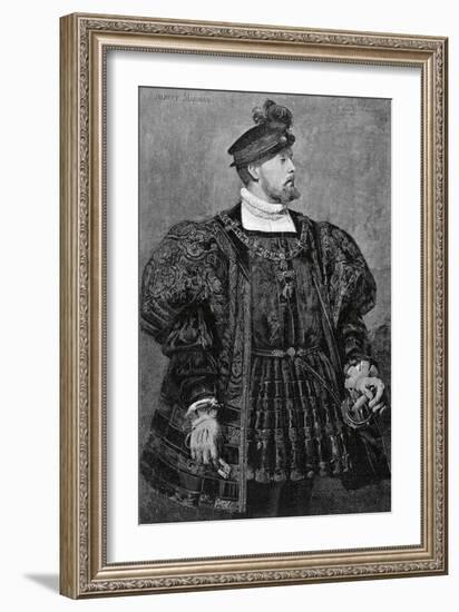 Actor Gustave Worms in Role of Don Carlos in Hernani, 1830-Victor Hugo-Framed Giclee Print