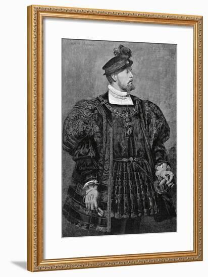 Actor Gustave Worms in Role of Don Carlos in Hernani, 1830-Victor Hugo-Framed Giclee Print