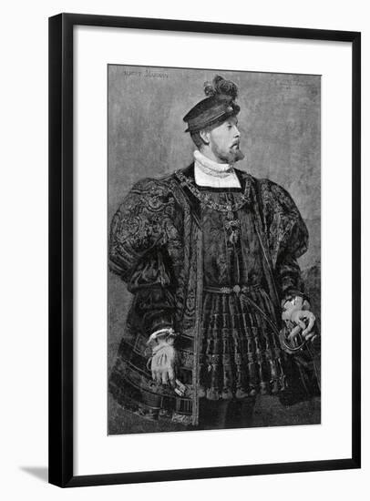 Actor Gustave Worms in Role of Don Carlos in Hernani, 1830-Victor Hugo-Framed Giclee Print