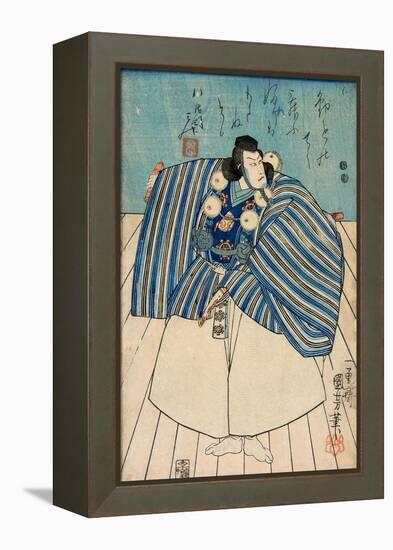 Actor Ichikawa Danjuro Viii-Kuniyoshi Utagawa-Framed Premier Image Canvas