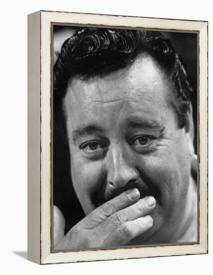 Actor Jackie Gleason Hiding His Mustache-Robert W^ Kelley-Framed Premier Image Canvas