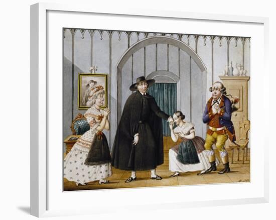 Actor Johann Nestroy in Comedy Liberty Krauhwinkel-Johann Nepomuk Nestroy-Framed Giclee Print