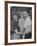 Actor John Mills Posing for a Picture with His Wife and Daughter Juliet-Tony Linck-Framed Premium Photographic Print