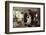 Actor John Wayne at Home with His Son Ethan and Daughter-John Dominis-Framed Photographic Print