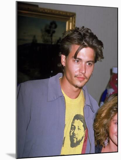 Actor Johnny Depp-null-Mounted Premium Photographic Print