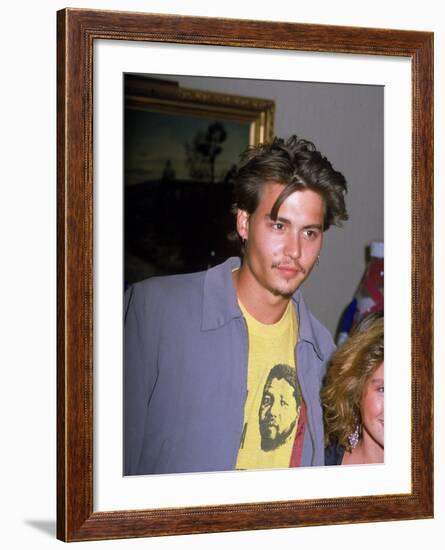 Actor Johnny Depp-null-Framed Premium Photographic Print