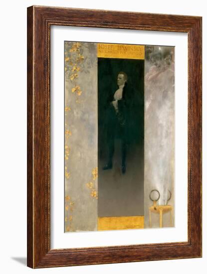 Actor Josef Lewinsky as Carlos, 1895-Gustav Klimt-Framed Giclee Print