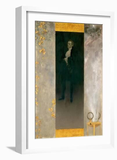 Actor Josef Lewinsky as Carlos, 1895-Gustav Klimt-Framed Giclee Print