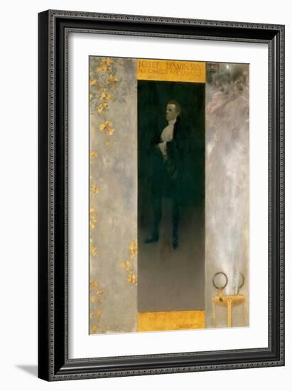 Actor Josef Lewinsky as Carlos, 1895-Gustav Klimt-Framed Giclee Print